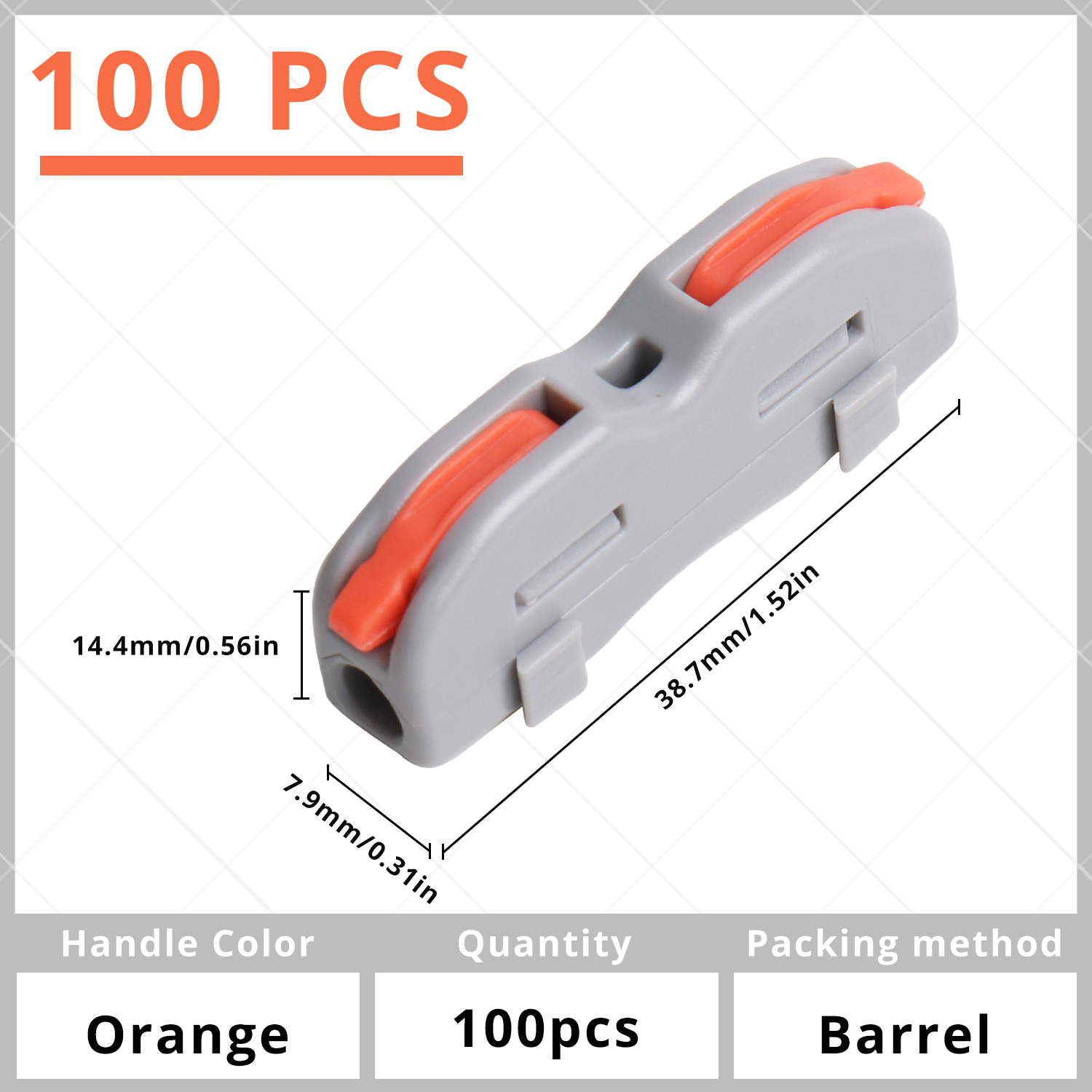 MAKERELE inline lever wire connectors for 1 in 1 out electrical splicing