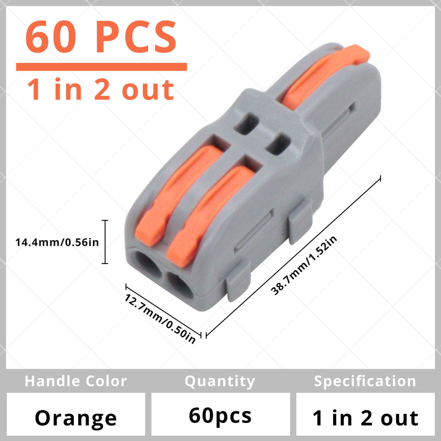 MAKERELE multi-port lever wire connectors for branch wiring and splicing