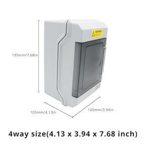 MAKERELE Outdoor Circuit Breaker Box Power IP66 PC/ABS Waterproof Distribution Protection Box MAKERELE