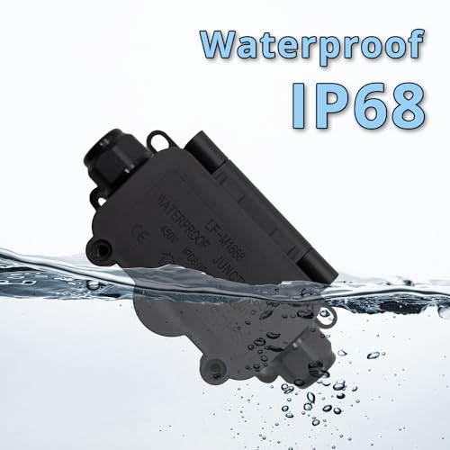 MAKERELE Mini Junction Box Outdoor Waterproof IP68 Underground Electrical Junction Box Maximum Inner Diameter 8mm MAKERELE
