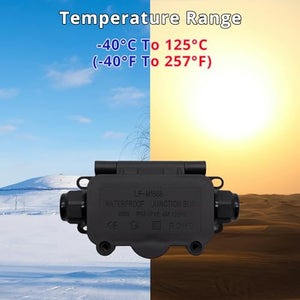 MAKERELE Mini Junction Box Outdoor Waterproof IP68 Underground Electrical Junction Box Maximum Inner Diameter 8mm MAKERELE