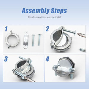 MAKERELE clamp type cable connectors for electrical box knockouts