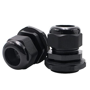 MAKERELE Plastic Waterproof Adjustable NPT Cable Connectors Kit Cable Glands Nylon Joints With Gaskets MAKERELE