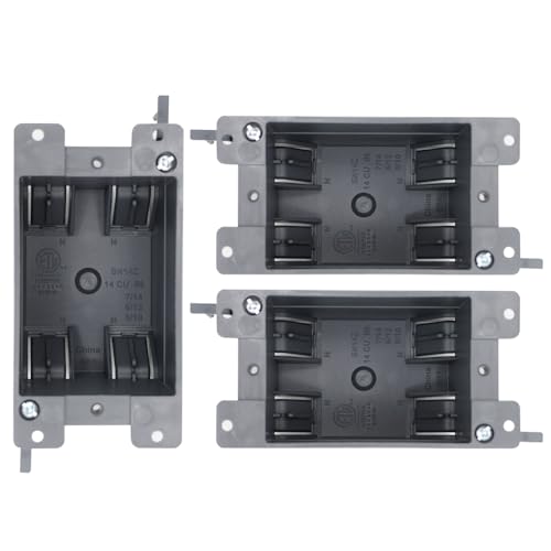 MAKERELE Old Work Electrical Outlet Box, Plastic Junction Box, for Home Improvement,for Switches,ETL Listed and 2 Hours Fire Protection MAKERELE