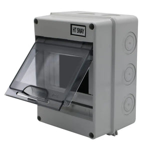 MAKERELE IP65 Waterproof Distribution Protection Box, ABS Plastic Transparent Cover, Outdoor Distribution Box for Indoor Wall Circuit Breaker MKHT-Way Series Makerele