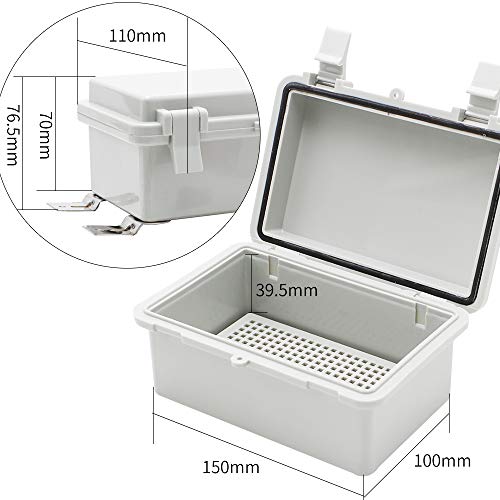 MAKERELE Waterproof Junction Box Outdoor Junction Box ABS Plastic Waterproof Universal Electrical Project Box MAKERELE