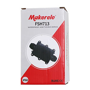 Waterproof IP68 External Junction Box, Outdoor External Electric Power Cord Boxes Electrical Junction Box MAKERELE