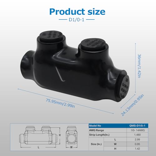 MAKERELE multi-tap wire connector set screw and wiring detail