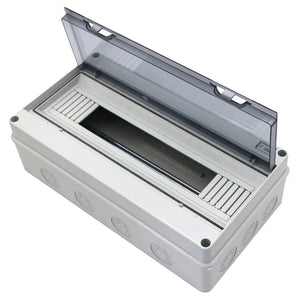 MAKERELE IP65 Waterproof Distribution Protection Box, ABS Plastic Transparent Cover, Outdoor Distribution Box for Indoor Wall Circuit Breaker MKHT-Way Series Makerele