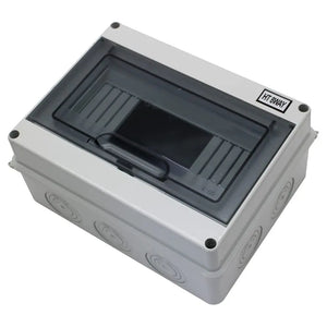 MAKERELE IP65 Waterproof Distribution Protection Box, ABS Plastic Transparent Cover, Outdoor Distribution Box for Indoor Wall Circuit Breaker MKHT-Way Series Makerele