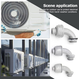 MAKERELE PVC Liquid Tight Connectors - Versatile Electrical Conduit Fittings MAKERELE