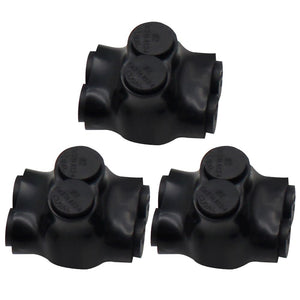 MAKERELE QMS D2 2-port insulated multi-tap connectors, 3-pack, SKU MK-QMS-D2-2-3PC
