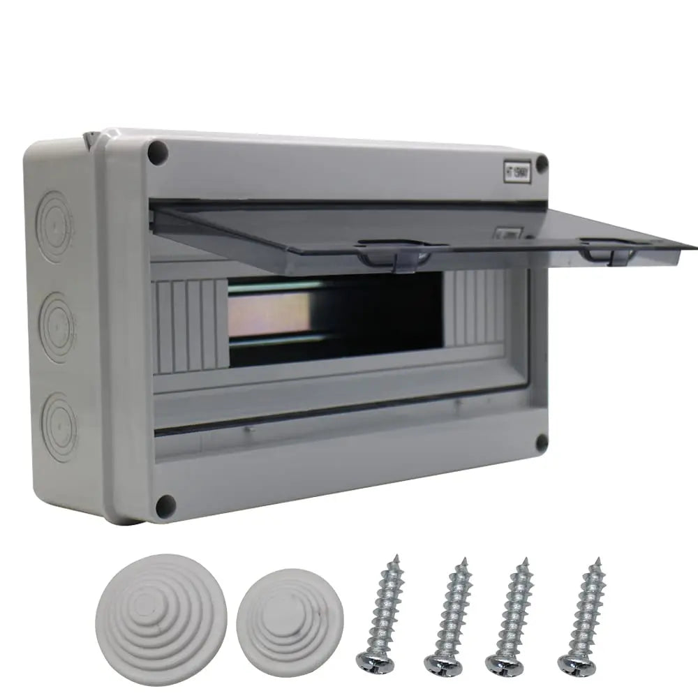 MAKERELE IP65 Waterproof Distribution Protection Box, ABS Plastic Transparent Cover, Outdoor Distribution Box for Indoor Wall Circuit Breaker MKHT-Way Series Makerele