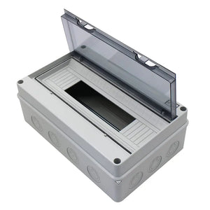 MAKERELE IP65 Waterproof Distribution Protection Box, ABS Plastic Transparent Cover, Outdoor Distribution Box for Indoor Wall Circuit Breaker MKHT-Way Series Makerele