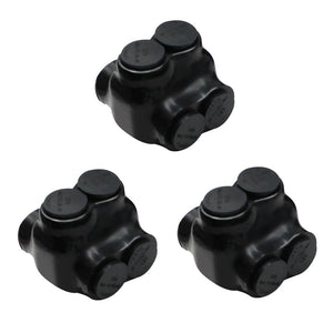 MAKERELE QMS D350 2-port insulated multi-tap connectors, 3-pack, SKU MK-QMS-D350-2-3PC