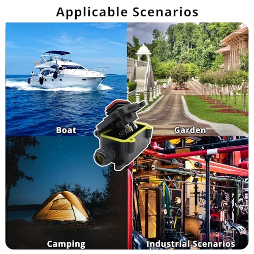 MAKERELE Inline Cord Switch AC 20A-125V 16A-250V Inline Power Switch Mountable Waterproof Electrical On Off Switch MAKERELE