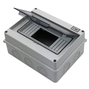 MAKERELE IP65 Waterproof Distribution Protection Box, ABS Plastic Transparent Cover, Outdoor Distribution Box for Indoor Wall Circuit Breaker MKHT-Way Series Makerele