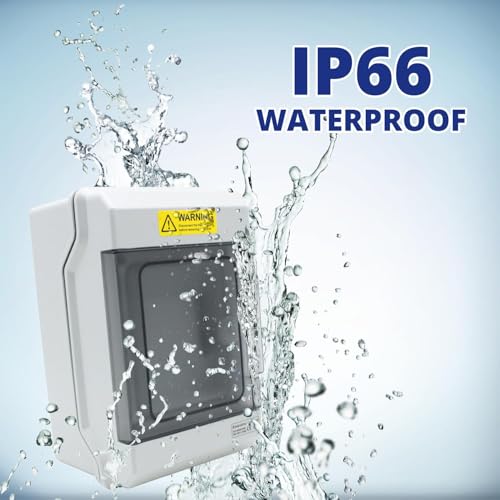 MAKERELE Outdoor Circuit Breaker Box Power IP66 PC/ABS Waterproof Distribution Protection Box MAKERELE