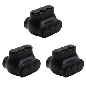 MAKERELE QMS D4 3-port insulated multi-tap connectors, 3-pack, SKU MK-QMS-D4-3-3PC