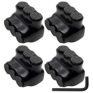 MAKERELE single-sided insulated multi-tap connector with 5/32 in. hex key, 3-port, 2-14 AWG, 4-pack