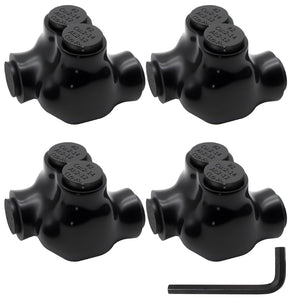 MAKERELE single-sided insulated multi-tap connector with 5/32 in. hex key, 1-port, 2-14 AWG, 4-pack
