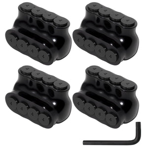 MAKERELE single-sided insulated multi-tap connector with 7/64 in. hex key, 4-port, 4-14 AWG, 4-pack