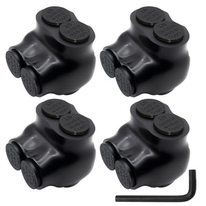 MAKERELE single-sided insulated multi-tap connector with 3/16 in. hex key, 2-port, 1/0-14 AWG, 4-pack