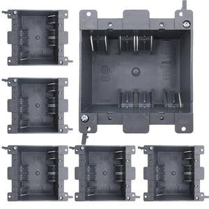 MAKERELE 25/26 cu in 2-gang old work electrical box, 6-pack