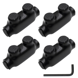 MAKERELE dual-sided insulated multi-tap connector with 3/16 in. hex key, 1-port, 1/0-14 AWG, 4-pack