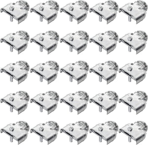 MAKERELE 3/8 inch flexible metal conduit duplex connectors, zinc die cast, 25-pack