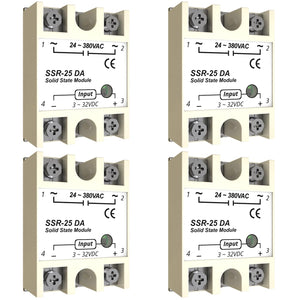 MAKERELE YM series solid state relay module 25A-DA, 4-pack