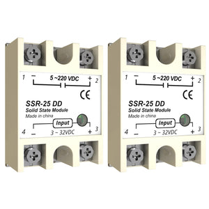 MAKERELE YM series solid state relay module 25A-DD, 2-pack