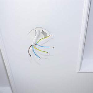 MAKERELE round white electrical box extender wall application