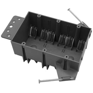 MAKERELE 3-gang 44 cu in new work electrical box, 1-pack