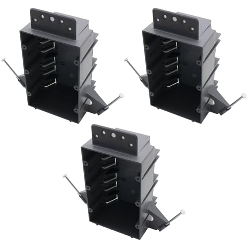 MAKERELE 3-gang 44 cu in new work electrical box, 3-pack