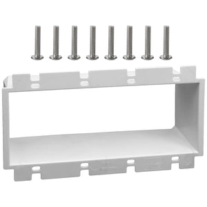 MAKERELE 4-gang white non-metallic electrical box extender