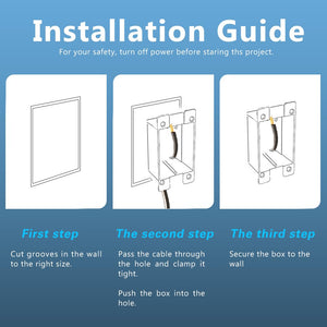 Installation guide for a shallow 1-gang old work electrical box