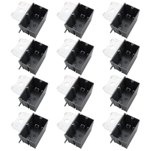 MAKERELE gray adjustable electrical outlet box, 1-Gang, 21 cu. in., 12-Pack