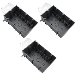MAKERELE gray adjustable electrical outlet box, 3-Gang, 49 cu. in., 3-Pack