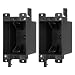 MAKERELE black 1-gang old work electrical box 14 cu in 2-pack