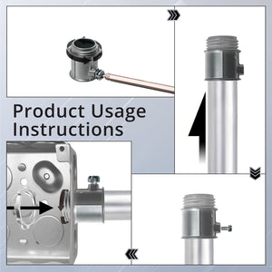 EMT set screw connector installation steps