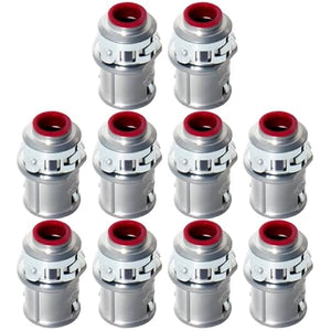 MAKERELE 3/8 inch MC AC cable connectors 10-pack MK-MCC-3/8-10PC
