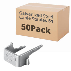 MAKERELE S1 galvanized metal cable staples for 14/2 to 12/2 cable