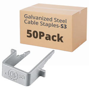 MAKERELE S3 galvanized metal cable staples for 10/3 to 8/2 cable