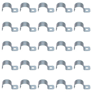 MAKERELE 1 inch zinc-plated steel one-hole rigid conduit strap, 25-pack