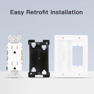 Retrofit installation layout for wall cable concealer kit