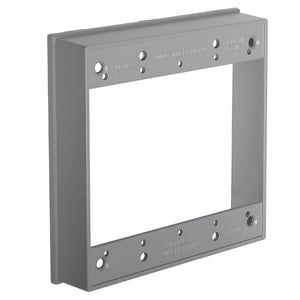 MAKERELE gray 2-Gang weatherproof electrical box extension ring, 1-Pack