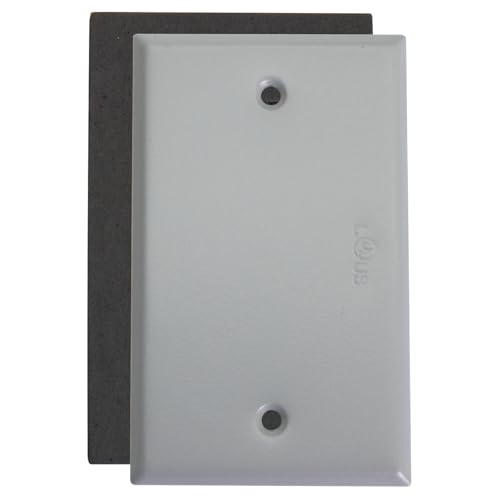 MAKERELE gray weatherproof metallic blank device cover