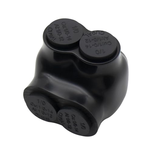 MAKERELE single-sided insulated multi-tap connector, 1/0-14 AWG, 2-port