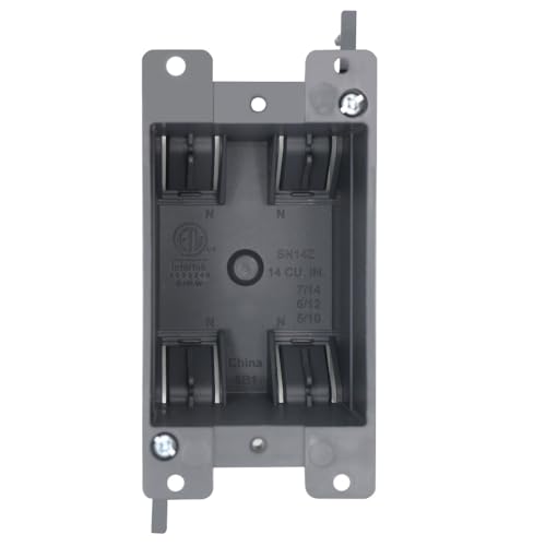 MAKERELE Old Work Electrical Outlet Box, Plastic Junction Box, for Home Improvement,for Switches,ETL Listed and 2 Hours Fire Protection MAKERELE